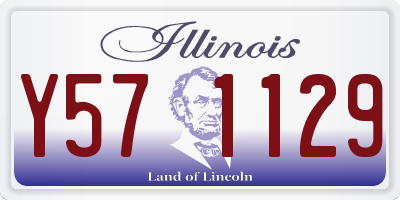 IL license plate Y571129