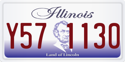 IL license plate Y571130