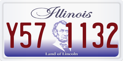 IL license plate Y571132