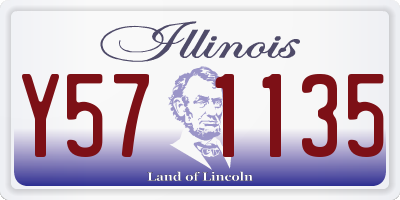 IL license plate Y571135