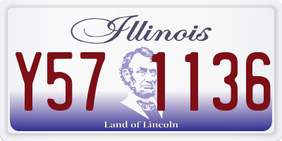 IL license plate Y571136