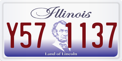 IL license plate Y571137
