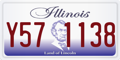 IL license plate Y571138