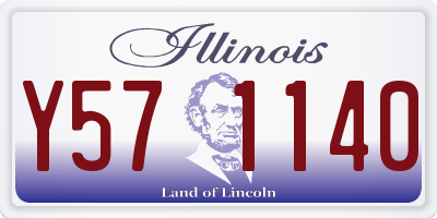 IL license plate Y571140