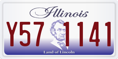 IL license plate Y571141