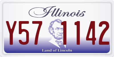 IL license plate Y571142