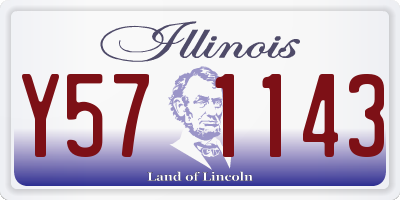 IL license plate Y571143