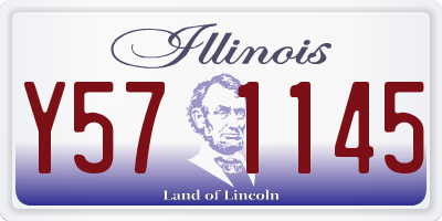 IL license plate Y571145