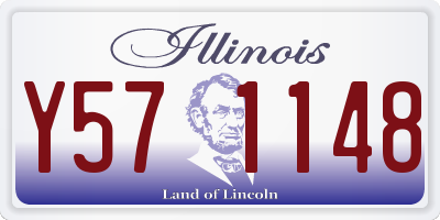 IL license plate Y571148