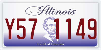 IL license plate Y571149
