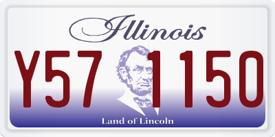 IL license plate Y571150