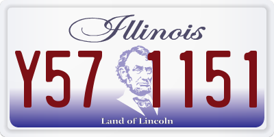 IL license plate Y571151