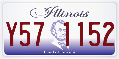 IL license plate Y571152