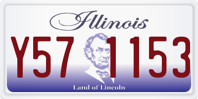 IL license plate Y571153
