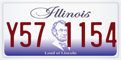 IL license plate Y571154