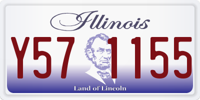 IL license plate Y571155