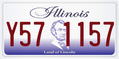 IL license plate Y571157
