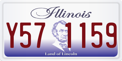 IL license plate Y571159