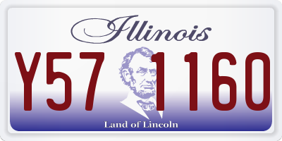 IL license plate Y571160