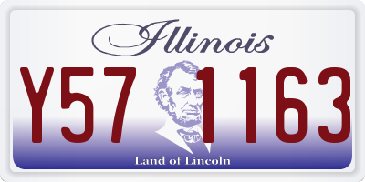 IL license plate Y571163