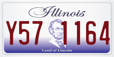 IL license plate Y571164