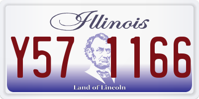 IL license plate Y571166