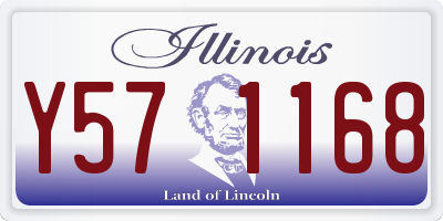 IL license plate Y571168