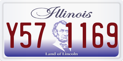 IL license plate Y571169