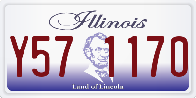 IL license plate Y571170