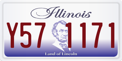 IL license plate Y571171