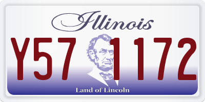 IL license plate Y571172