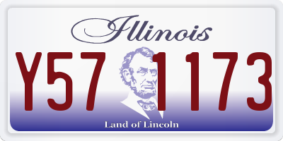 IL license plate Y571173