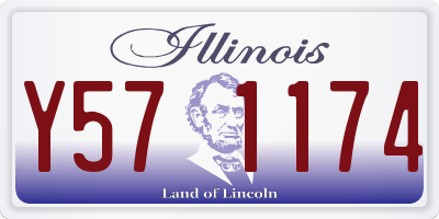 IL license plate Y571174