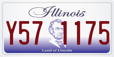 IL license plate Y571175