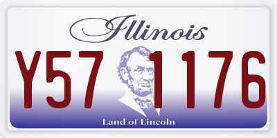 IL license plate Y571176