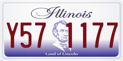 IL license plate Y571177