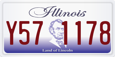 IL license plate Y571178