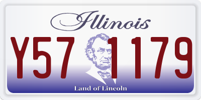 IL license plate Y571179