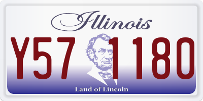 IL license plate Y571180