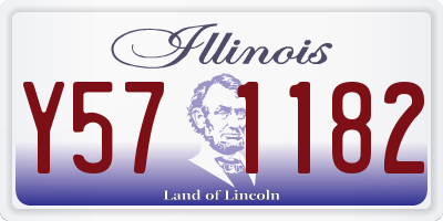 IL license plate Y571182