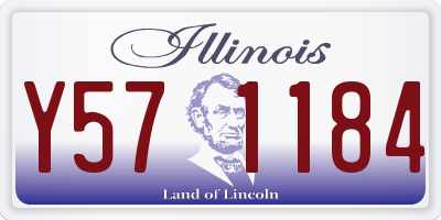 IL license plate Y571184