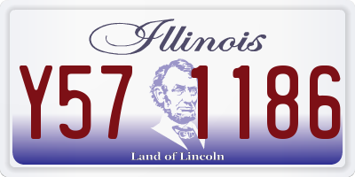 IL license plate Y571186