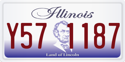IL license plate Y571187