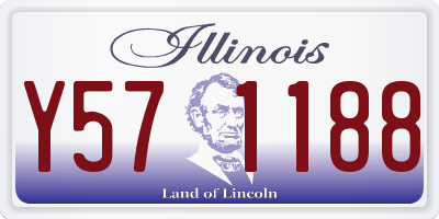 IL license plate Y571188