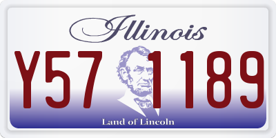 IL license plate Y571189