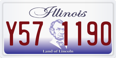 IL license plate Y571190