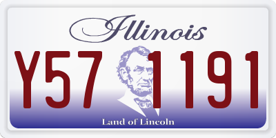 IL license plate Y571191