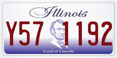 IL license plate Y571192