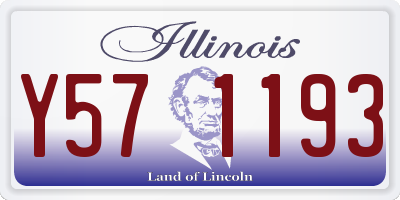 IL license plate Y571193