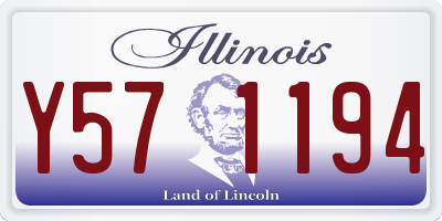 IL license plate Y571194